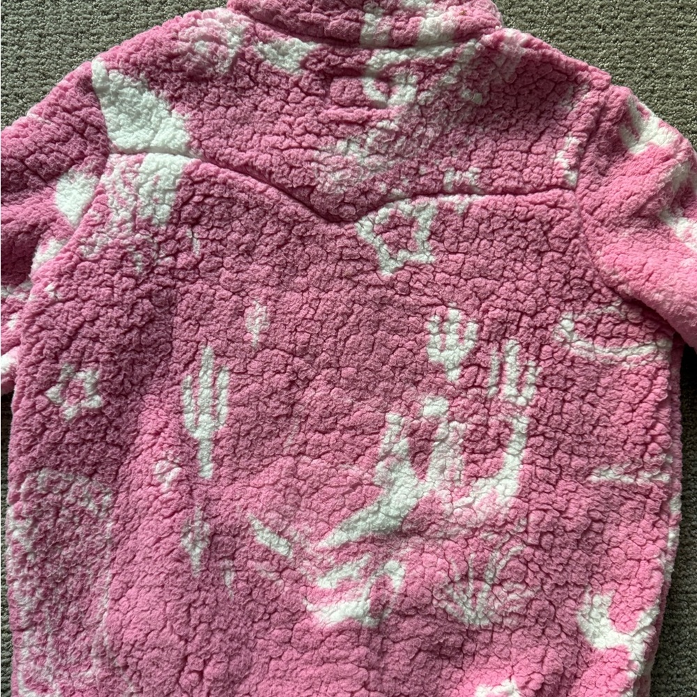 Wrangler x Barbie Girl's sizing Western Pink Sherpa Jacket size XXL - Picture 6 of 12
